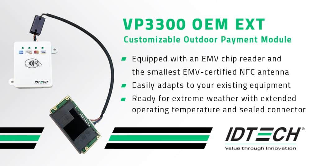 VP3300 OEM EXT payment module